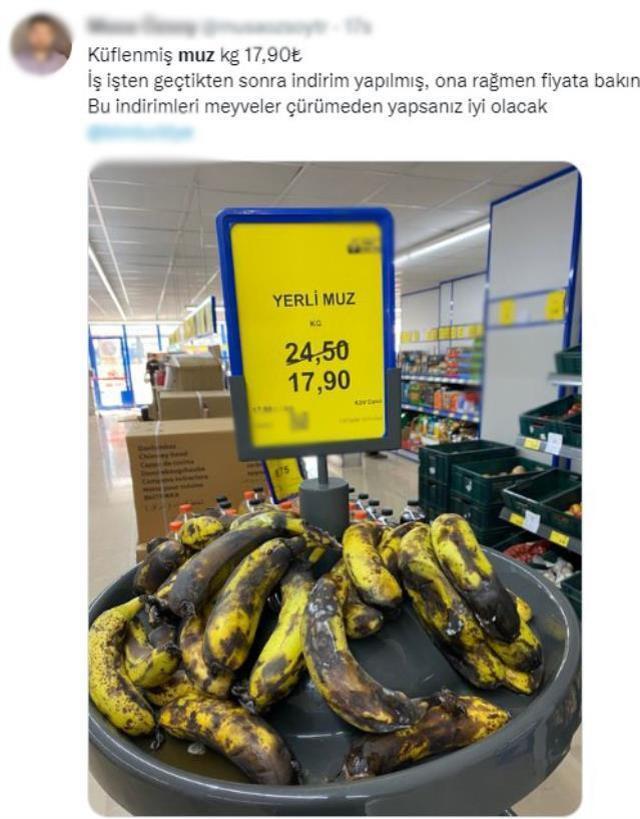Zincir markette 'Yerli' diye satılan muz hem görüntüsü hem de fiyatıyla tartışma yarattı