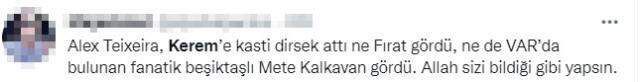 Teixeira-Kerem Aktürkoğlu pozisyonu sonrası Galatasaray taraftarı çıldırdı! Fırat Aydınus'a tepkiler dinmiyor