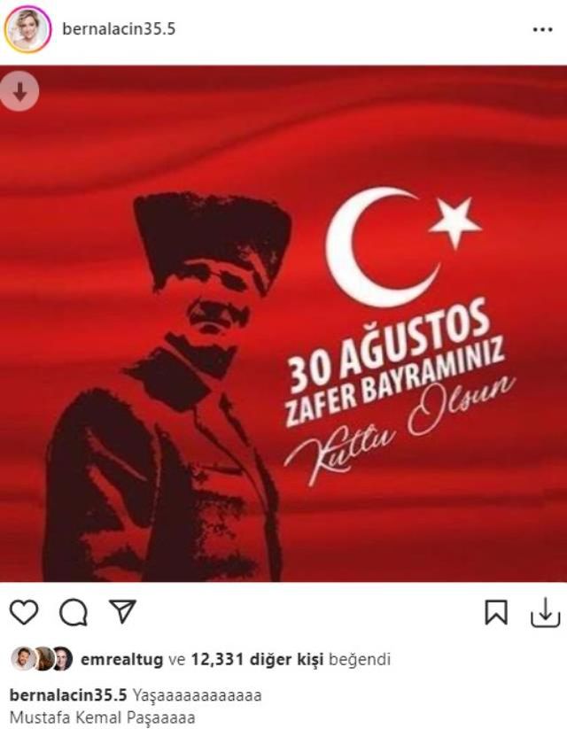 Büyük Zafer'in 100. yılı! Ünlülerden 30 Ağustos Zafer Bayramı paylaşımları