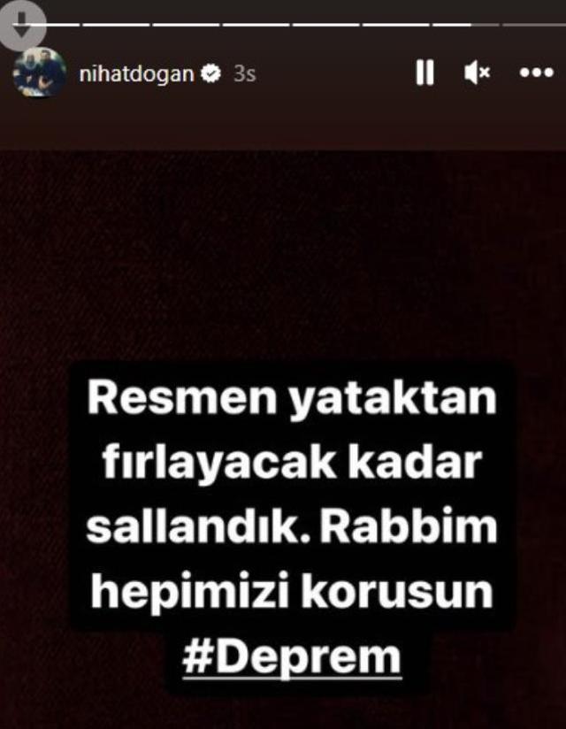 Depremi hisseden ünlü isimler, yaşadığı büyük korkuyu anlattı: Yataktan fırladım