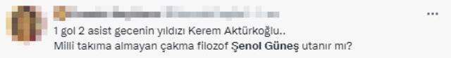 Kerem'in dillere destan performansı sonrası Şenol Güneş yerden yere vuruldu