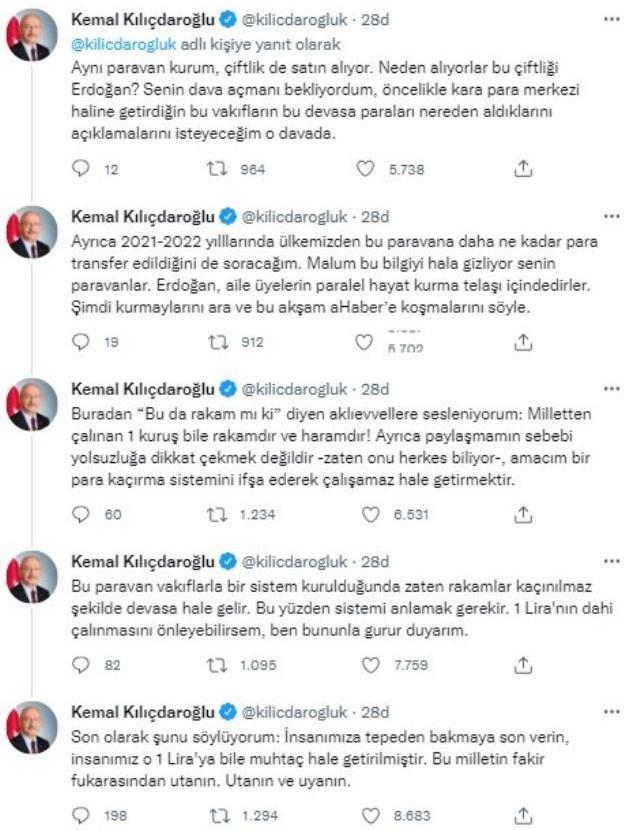 ABD'ye para aktarıldığını iddia eden Kılıçdaroğlu'ndan yeni paylaşımlar! Bu kez çok sert konuştu