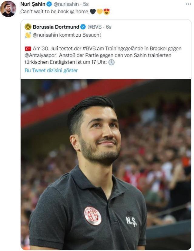 Borussia Dortmund, Antalyaspor ile hazırlık maçı yapacak: Nuri Şahin ziyarete geliyor