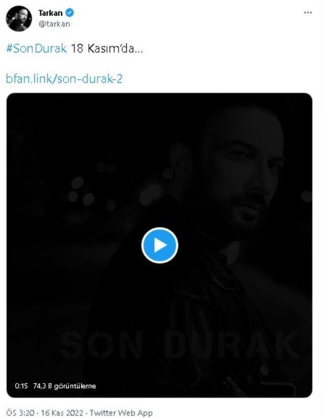 Tarkan - Son Durak şarkısı ne zaman çıkacak? Tarkan - Son Durak sözleri nedir? Son Durak şarkısının sözleri belli oldu mu?
