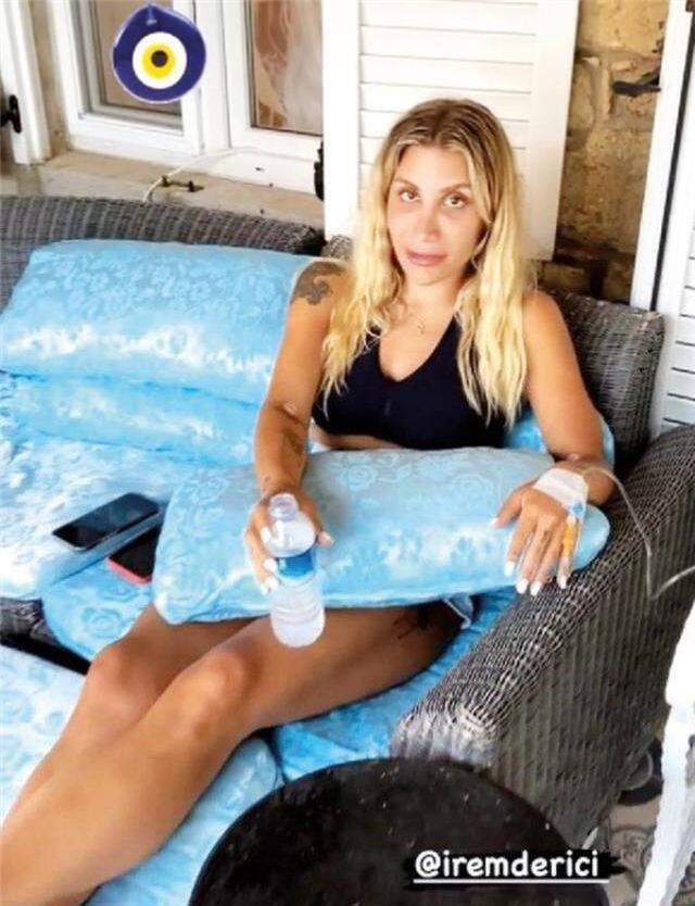 İrem Derici, Çeşme tatilinde hastanelik oldu