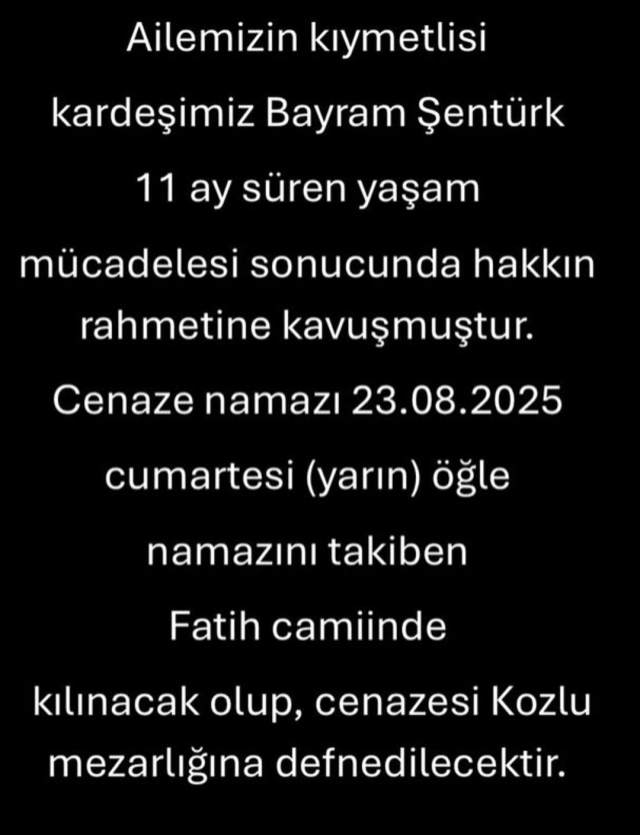 Metin Şentürk'ün acı günü! Kanserle savaşan kardeşi hayatını kaybetti