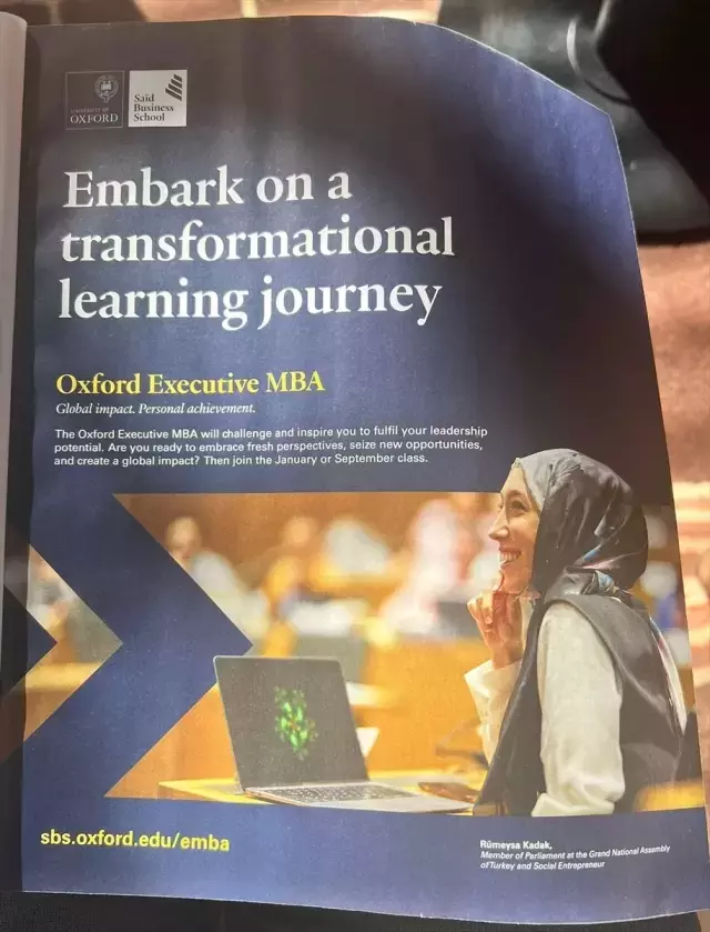 AK Partili Rümeysa Kadak, Oxford Üniversitesinin Tanıtım Yüzü Seçildi