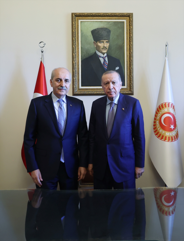 TBMM Başkanı Kurtulmuş'a peş peşe ziyaretler! Önce Erdoğan'ı sonra Kalın'ı ağırladı