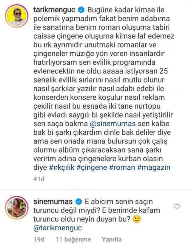 Kaynana Semra ile yaşadığı kavgalarla tanınan Sinem Umaş, şimdi de Tarık Mengüç'le girdiği polemikle gündeme geldi