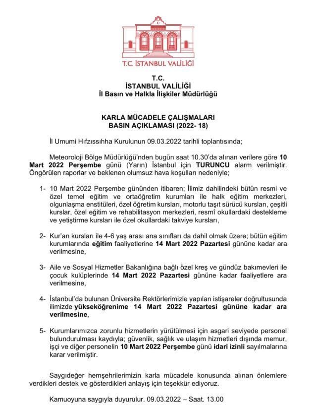 Perşembe ve Cuma günü okullar tatil mi? Okullar kaç gün tatil edildi?