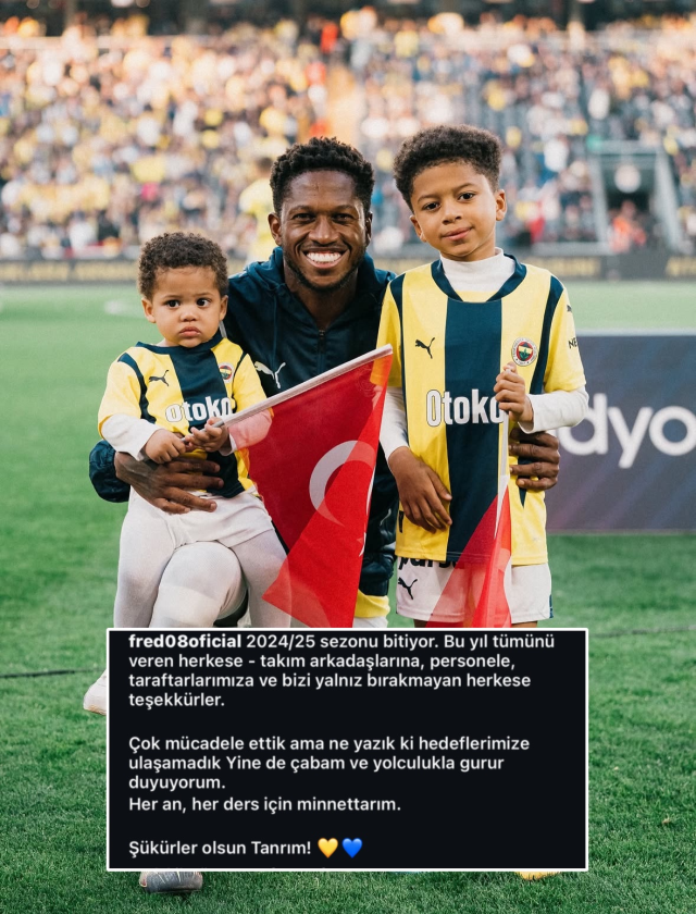 Fred'den sezon paylaşımı: Hedeflerimize ulaşamadık