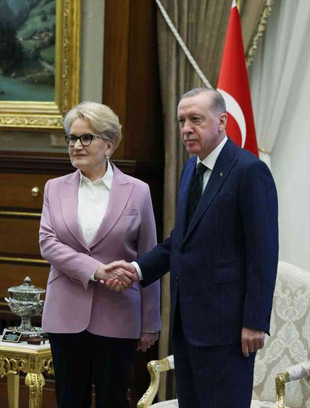 Cumhurbaşkanı Erdoğan, eski İYİ Parti Genel Başkanı Akşener'i kabul etti