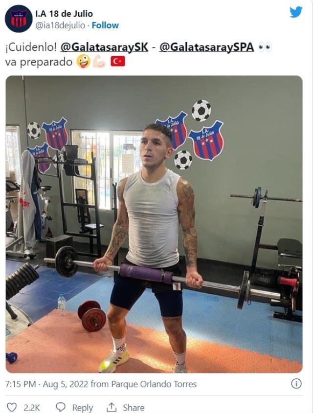 Lucas Torreira, Galatasaray paylaşmını beğenerek transferin fitilini yaktı