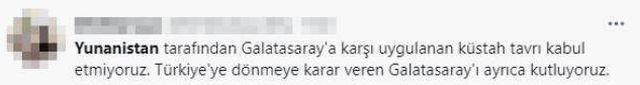 Yunanistan'ın skandal tavrı karşısında ezeli rakipler tek yürek oldu! Taraftarlardan destek yağdı