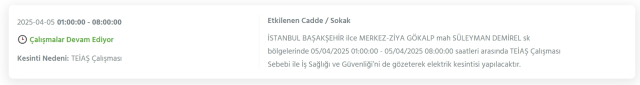 İstanbul BAŞAKŞEHİR elektrik kesintisi! 5 Nisan Başakşehir elektrik kesintisi ne zaman bitecek, elektrikler ne zaman gelecek?