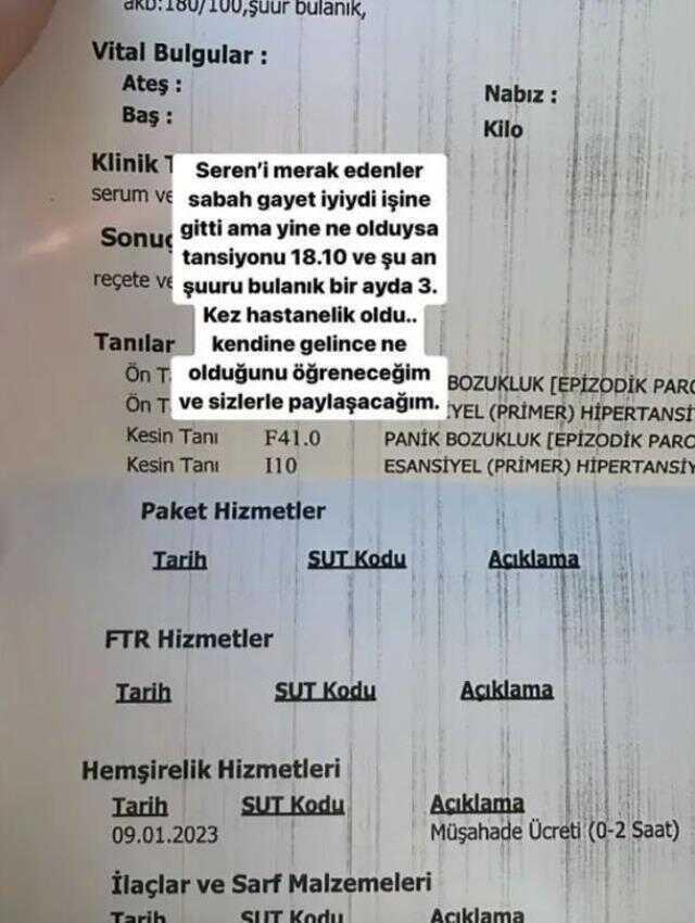 Seren Serengil hasta mı? Seren Serengil neden yok? Seren Serengil hastalığı ne?