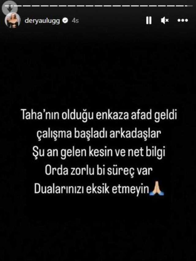 Derya Uluğ'dan enkaz altında kalan Taha Duymaz'la ilgili umut veren haber: AFAD çalışmalara başladı