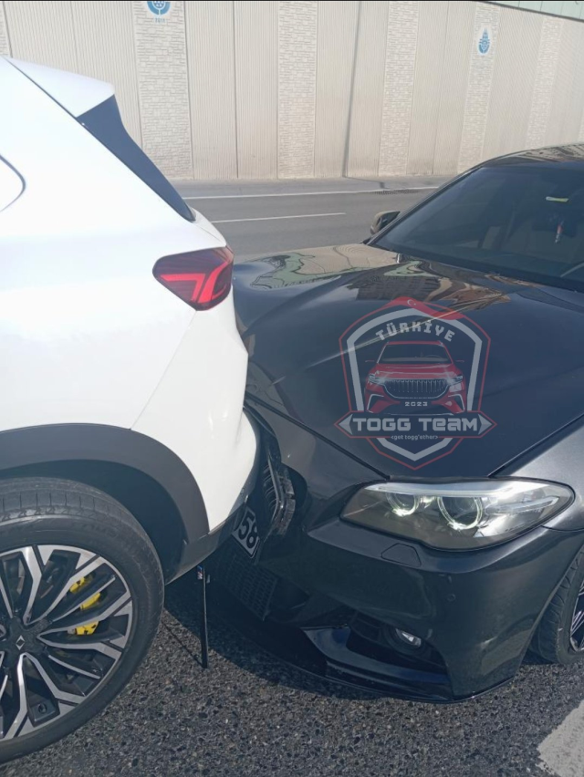 TOGG ile BMW kaza yaptı, ortaya çıkan sonuç hayli enteresan