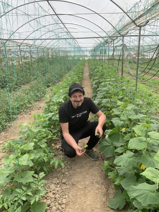 Herkes denizde, o tarlada! Ünlü türkücü Ekin Akkaş, Bodrum'da çiftçiliğe başladı