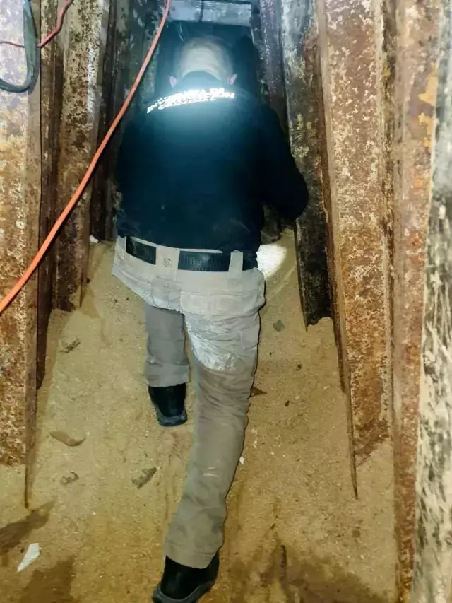 ABD-Meksika sınırında 242 metre uzunluğunda bir 'narko-tünel' daha bulundu