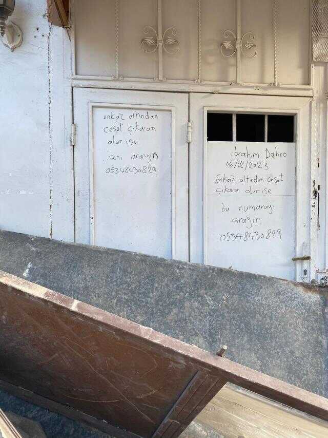 Hatay'da enkazda yakınlarını bulamayınca mesaj bıraktı: Enkazda ceset çıkaran olur ise beni arasın