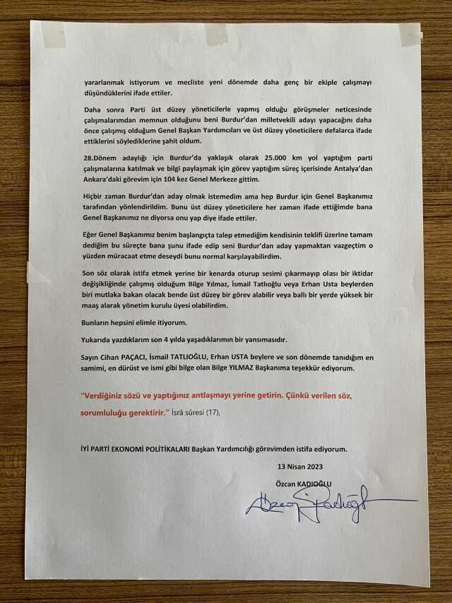 Özcan Kadıoğlu istifa mı etti? Özcan Kadıoğlu neden istifa etti?