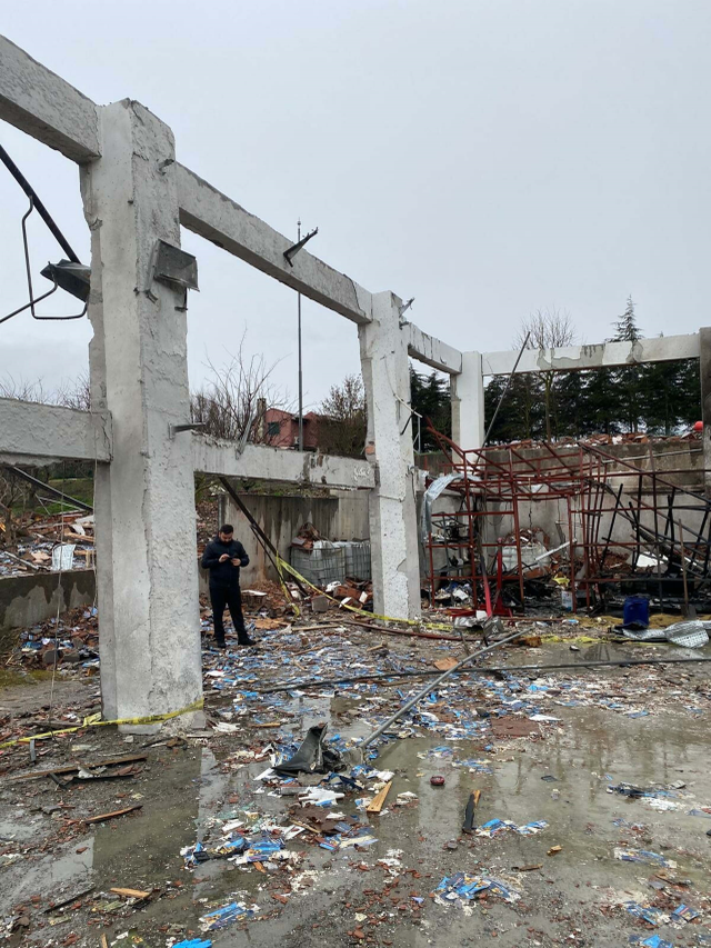 Balıkesir'deki patlamanın yarattığı hasar görüntülendi