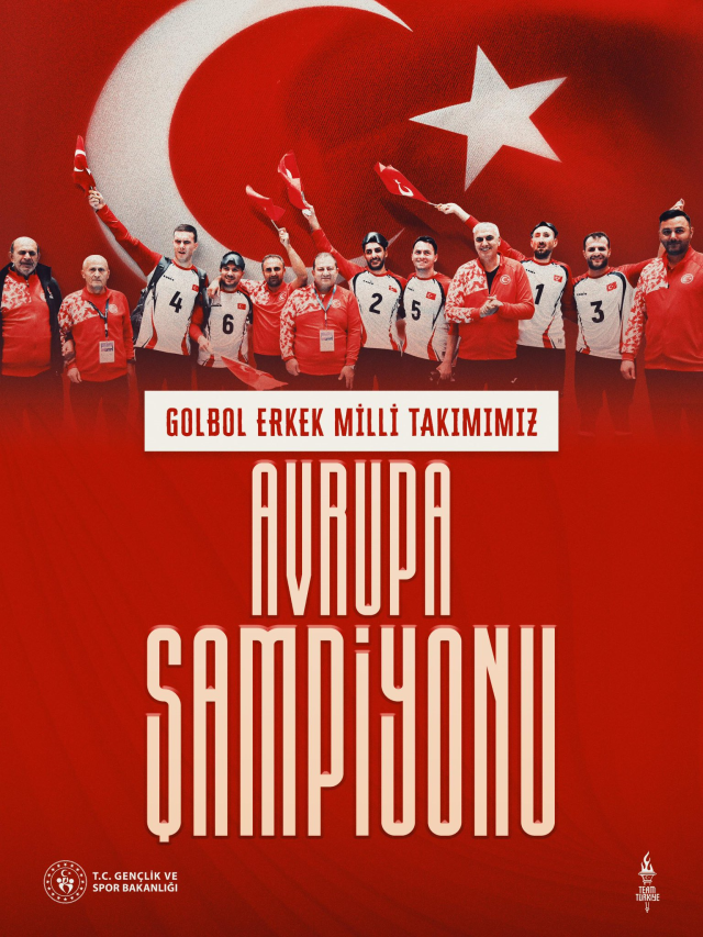 Türkiye Erkek Golbol Milli Takımı, Avrupa şampiyonu oldu