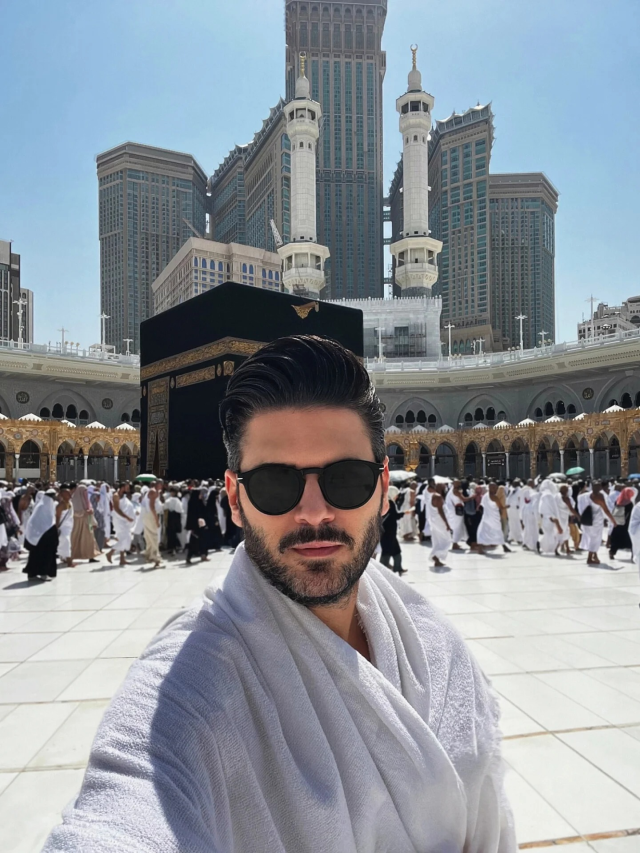 Tolgahan Sayışman Umre ziyaretinde yorgunluğa yenik düştü