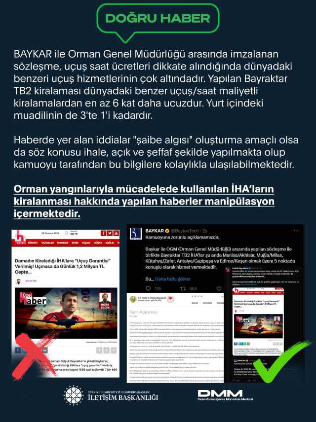 Orman Genel Müdürlüğü: İHA kiralama ücretleri dünyadaki benzerlerinin çok altında