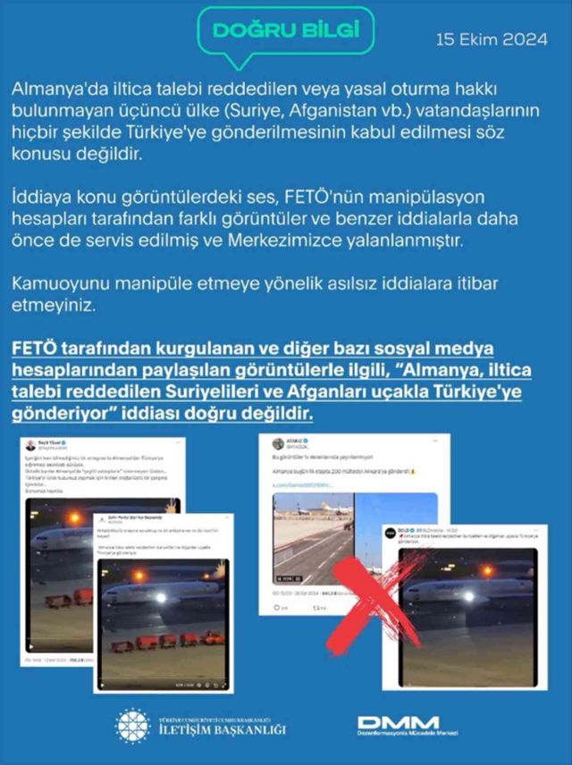 Özel'in 'Almanya'dan uçaklarla sığınmacı gönderiyor' iddiasına Cumhurbaşkanlığı'ndan yanıt geldi