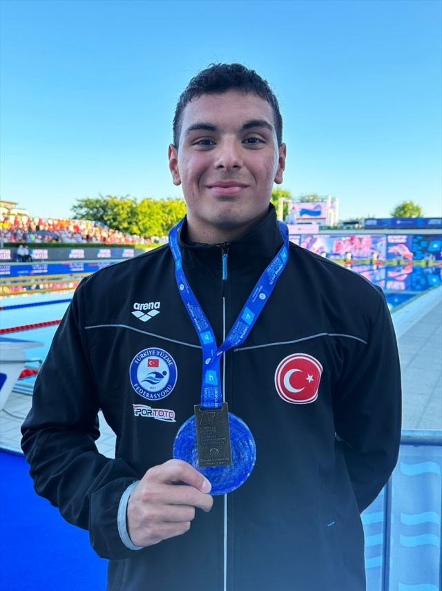 Milli yüzücü Nusrat Allahverdi, gençlerde Avrupa şampiyonu