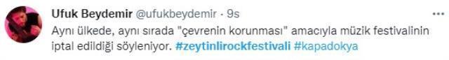 Ünlü isimler, Zeytinli Rock Festivali'nin iptal edilmesine tepki gösterdi