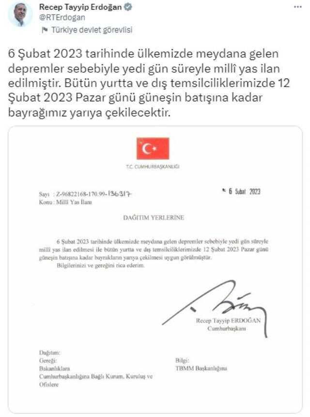 Milli yas günlerinde devlet kurumları kapalı mı, açık mı olacak 2023? Milli yas günlerinde hastaneler, bankalar, noterler, belediyeler açık mı?