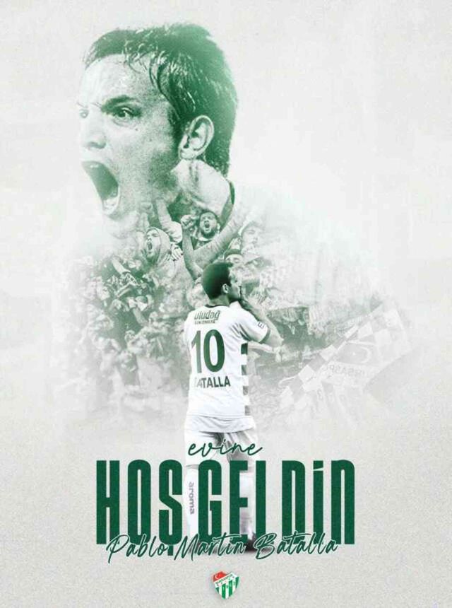 Bursaspor'un yeni teknik direktörü Pablo Martin Batalla oldu