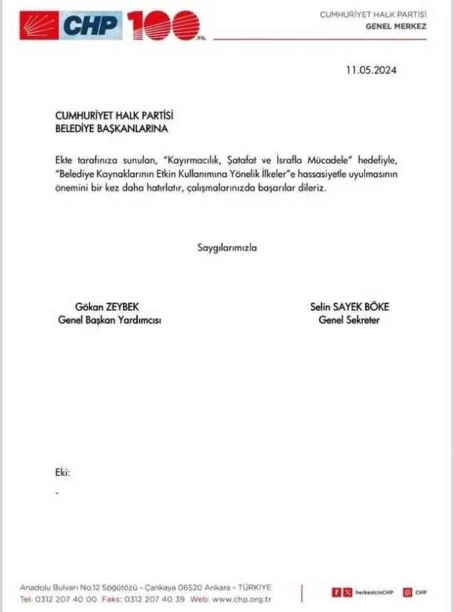 CHP'den belediyelere şeffaflık ve israf uyarısı