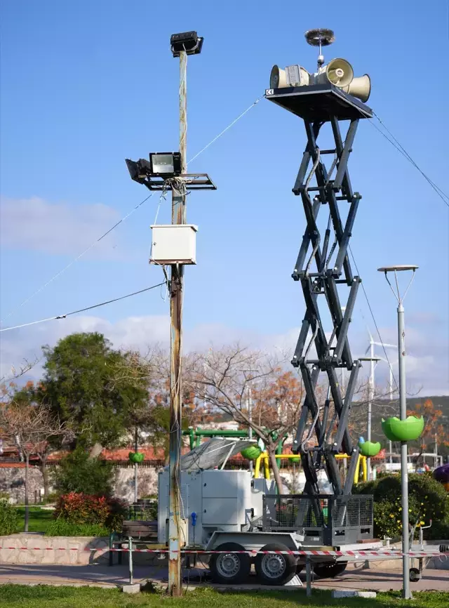 İzmir'e konuşlandırılan 'mobil siren sistemi' faaliyete geçti