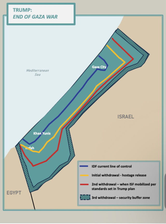 İşte Trump'ın Gazze planının detayları! Harita da paylaşıldı