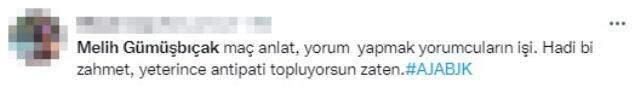 Ajax-Beşiktaş maçında sürekli hakemi eleştiren spiker Melih Gümüşbıçak'a tepki yağıyor