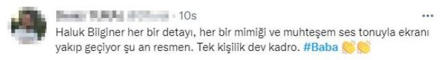 Yıllar sonra ekrana dönen Haluk Bilginer, Baba dizisindeki performansıyla alkış topladı