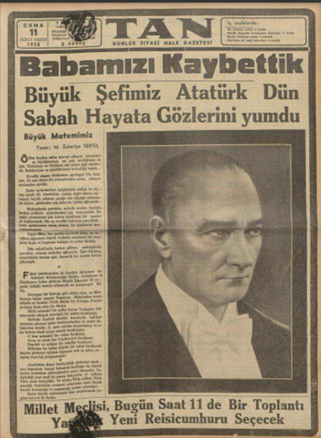 10 Kasım 1938 gazete manşetleri! Atatürk'ün ölümü gazete manşetlerine nasıl yansıdı?