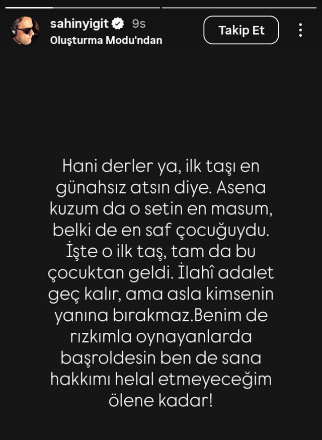 کارگردان شاهین ییگیت به اوگریم آکین حمله کرد: حق تو را نمیبخشم