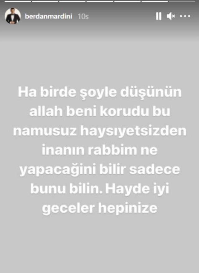 İhanete uğradığını öğrenen Berdan Mardini'den eski eşine zehir zemberek sözler: Namussuz, haysiyetsiz