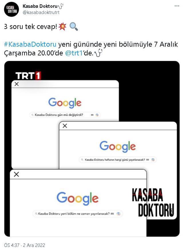 Kasaba Doktoru ne zaman, hangi gün, günü mü değişti? Kasaba Doktoru hangi kanalda, saat kaçta? Kasaba Doktoru yeni günü ne zaman?