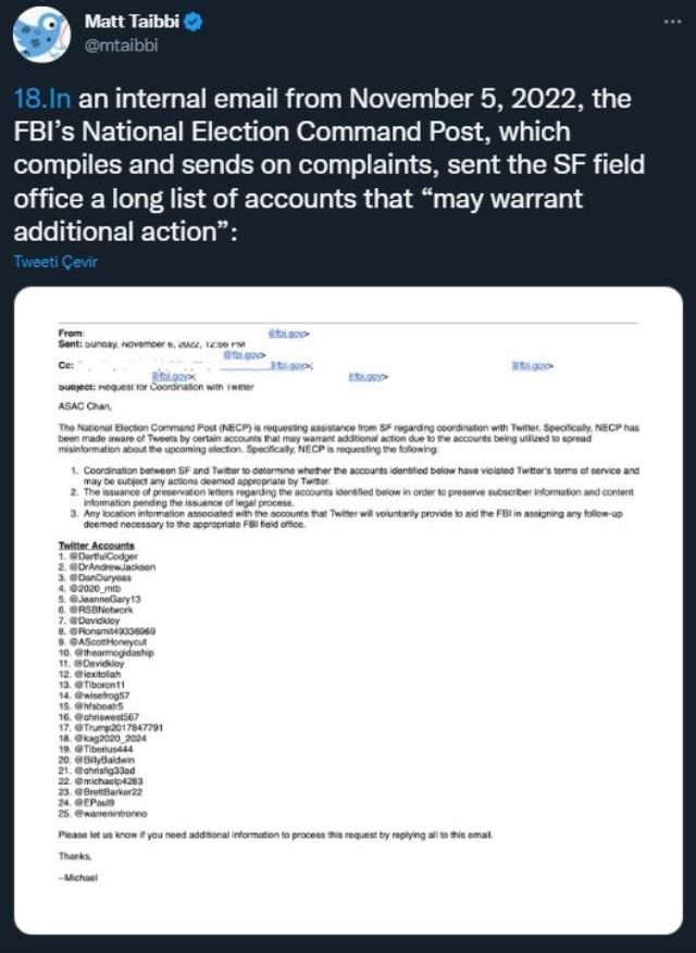 Twitter'la ilgili en büyük ifşa! Paylaşımları sansürlemek için FBI ile çalışmış
