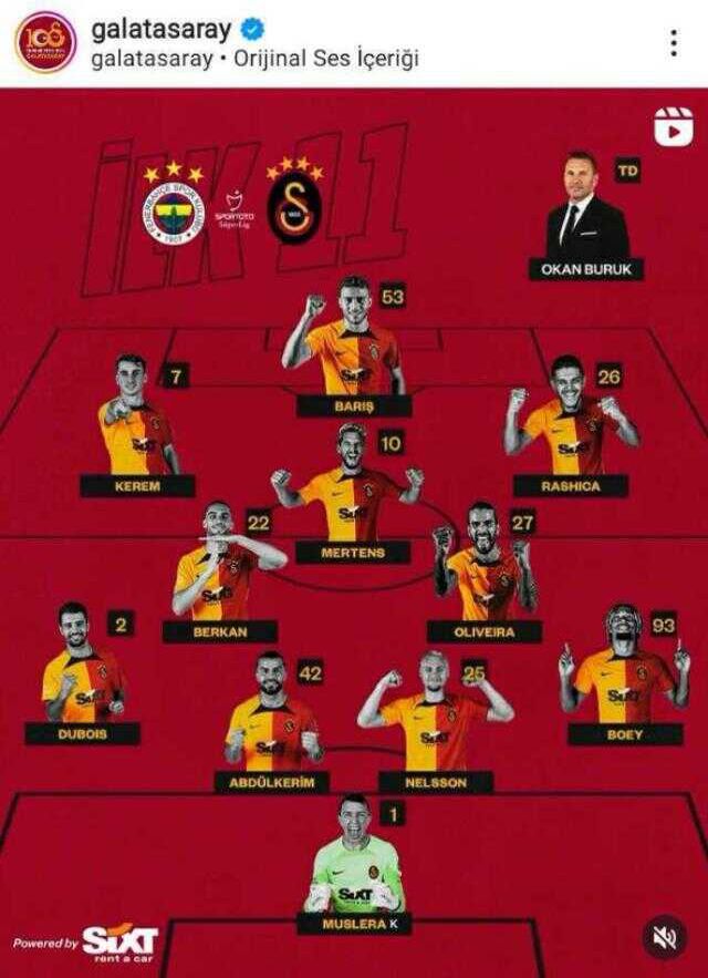 Fenerbahçe - Galatasaray ilk 11'i belli oldu mu? 8 Ocak 2023 FB - GS derbinin ilk 11'inde kimler var? FB ilk 11! GS ilk 11!