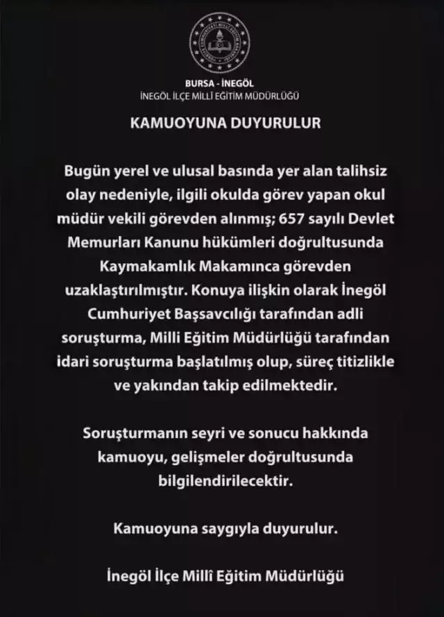 Öğrenciyi yere savuran okul müdürü hakkında karar verildi