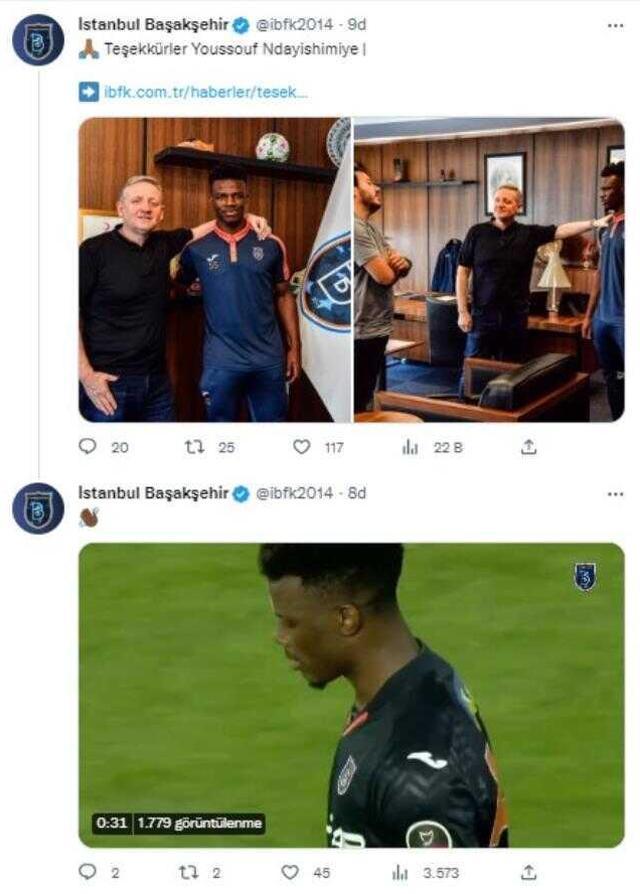 Son Dakika: Rekor transfer gerçekleşti! Başakşehir, Ndayishimiye'nin Nice'e transfer olduğunu açıkladı.