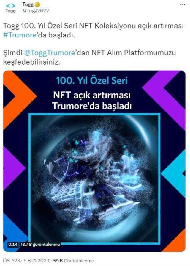 Togg için ön sipariş süreci resmen başladı! İşte detaylar