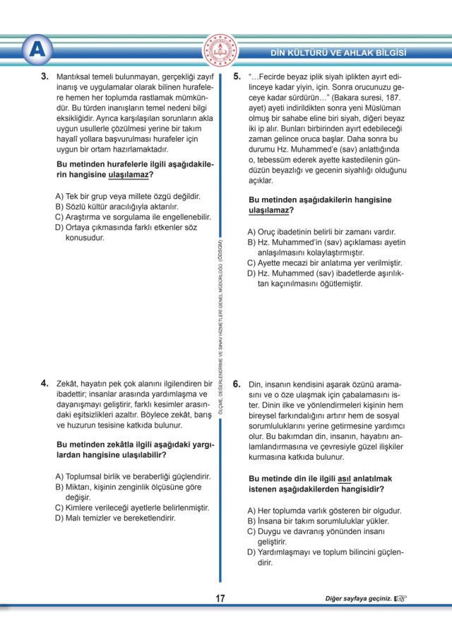 LGS soruları yayınlandı mı? MEB 2022 LGS soruları ve cevap anahtarı!